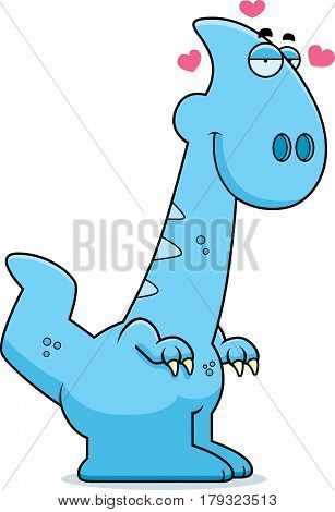 Cartoon Parasaurolophus In Love