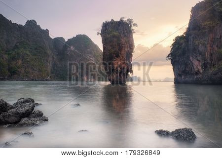 Thailand James Bond Island at Sunset - Landscape