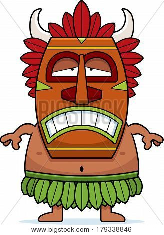 Sad Cartoon Witch Doctor