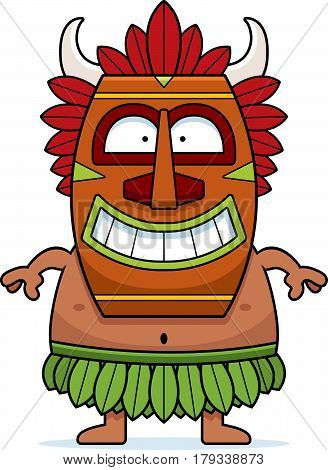 Smiling Cartoon Witch Doctor