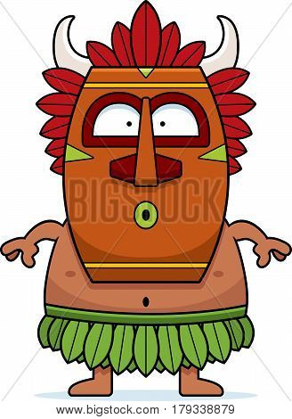 Surprised Cartoon Witch Doctor