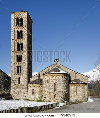Roman Church of Sant Climent de Taull (Catalonia - Spain). This is one of the nine churches which belongs to the UNESCO World Heritage Site.