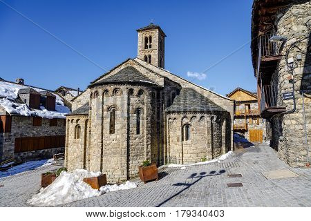 Roman Church of Santa Maria de Taull (Catalonia - Spain). This is one of the nine churches which belongs to the UNESCO World Heritage Site.