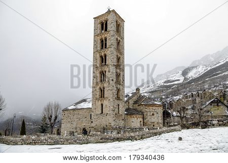 Roman Church of Sant Climent de Taull (Catalonia - Spain). This is one of the nine churches which belongs to the UNESCO World Heritage Site.