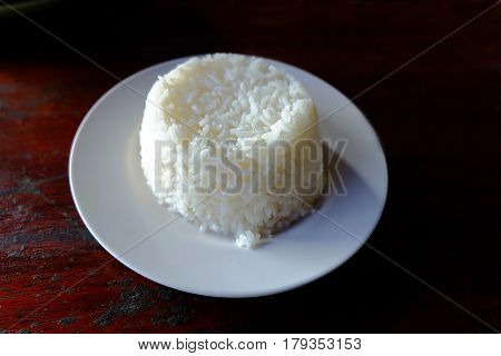 Cooked rice ready to eat, Jasmine rice.