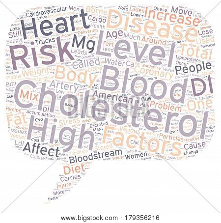 Why High Blood Cholesterol Is Dangerous text background wordcloud concept