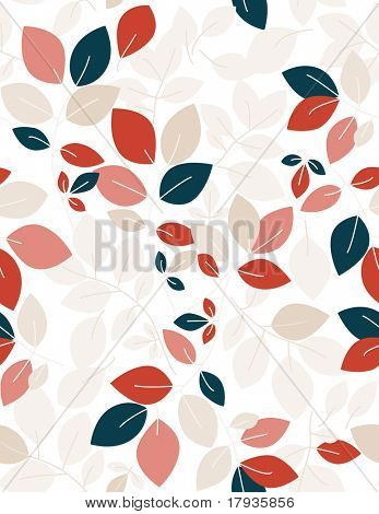 Vector seamless Pattern Blätter angezeigt.