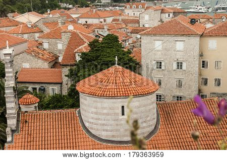 Old fortress in the Gulf of the Adriatic Sea