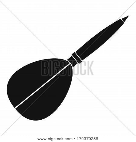Arrow to play dart icon. Simple illustration of arrow to play dart vector icon for web