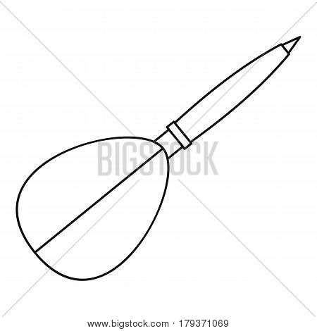 Dart arrow icon. Outline illustration of dart arrow vector icon for web