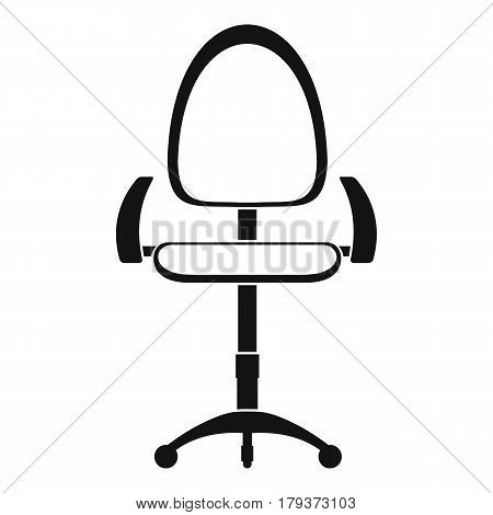 Modern office chair icon. Simple illustration of modern office chair vector icon for web