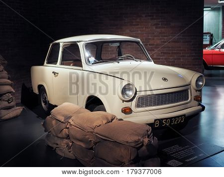 Ancient Cars At Car Museum In Turin