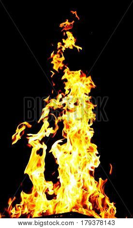 Mesmerizing bright light on a black background