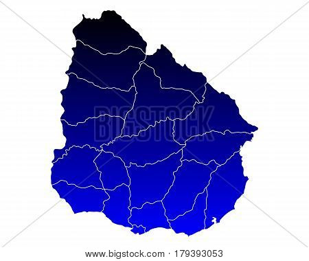 Map Of Uruguay