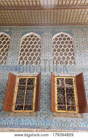 Beautiful Decoration On The Topkapi Palace, Istanbul, Turkey.