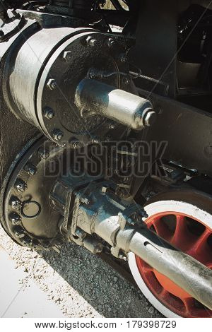 Details Of Polish Steam Locomotive.