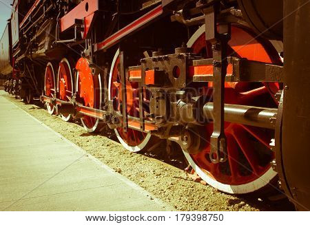 Details Of Polish Steam Locomotive.