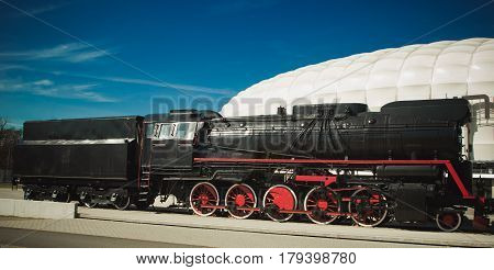 Polish Steam Locomotive With Tender.