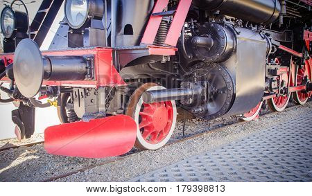 Details Of Polish Steam Locomotive.