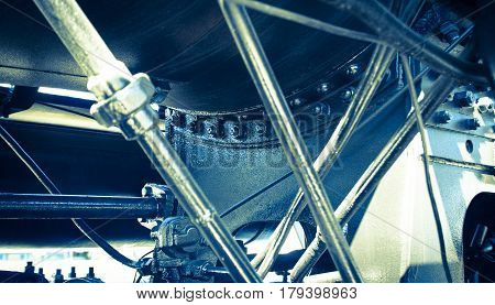 Details Of Polish Steam Locomotive.