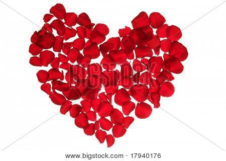 Roten Blüten Herzen, Liebe Valentinstag Blumen Metapher