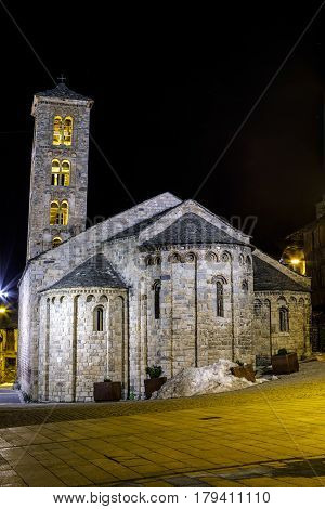 Roman Church of Santa Maria de Taull (Catalonia - Spain). This is one of the nine churches which belongs to the UNESCO World Heritage Site.