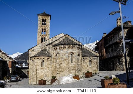 Roman Church of Santa Maria de Taull (Catalonia - Spain). This is one of the nine churches which belongs to the UNESCO World Heritage Site.