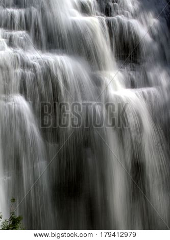 Kaministiquia river cascading over Kakabeka Falls near Thunder Bay