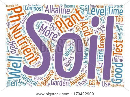 Could Your Garden Pass A Soil Test text background word cloud concept