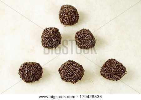 chocolate granules cocoa brigadeiro gourmet Brazilian   dessert