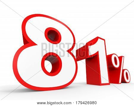 Eighty One Percent Off. Discount 81 %.