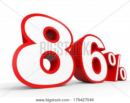 Eighty Six Percent Off. Discount 86 %.