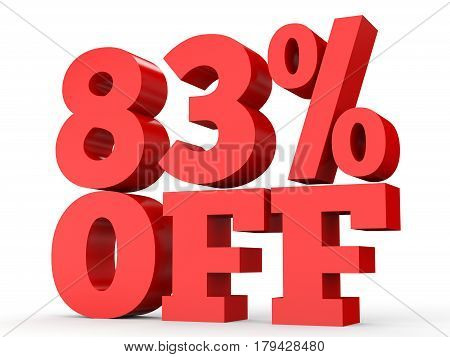 Eighty Three Percent Off. Discount 83 %.