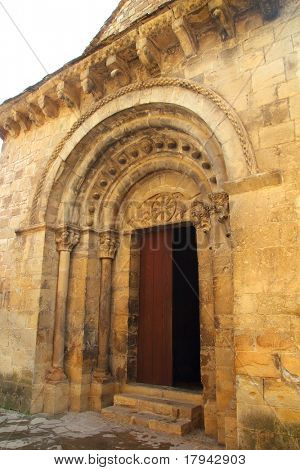 Santa Maria romaaninen kirkko santa Cruz Serós Huesca Espanja
