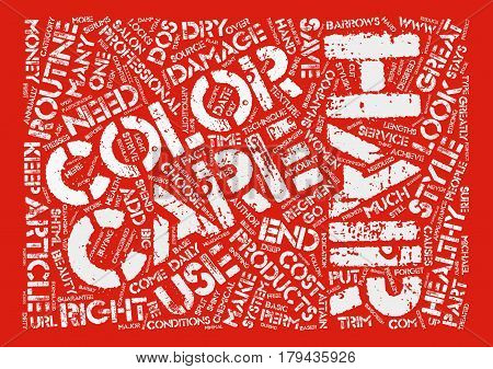 Do s Of Great Hair Care text background word cloud concept