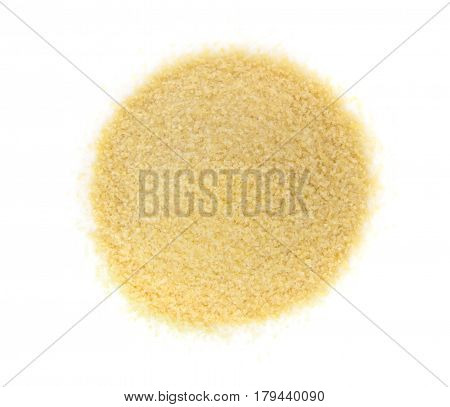 Heap Of Dry Small Gelatine Granules Or Powder