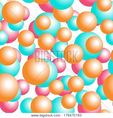 Vector background colored with balls infinite sameless