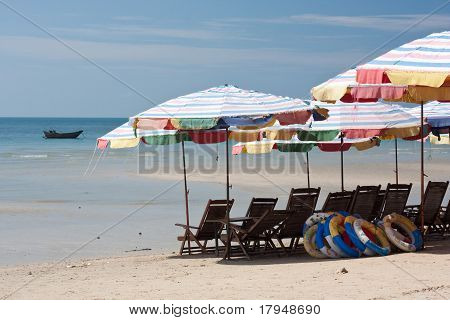 Locação de praia tropical