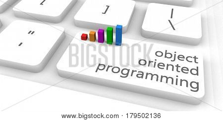 Object Oriented Programming or OOP as Concept 3D Illustration Render