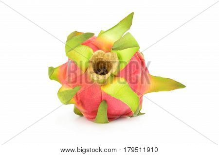 Dragon fruit on a white background. Clipping path