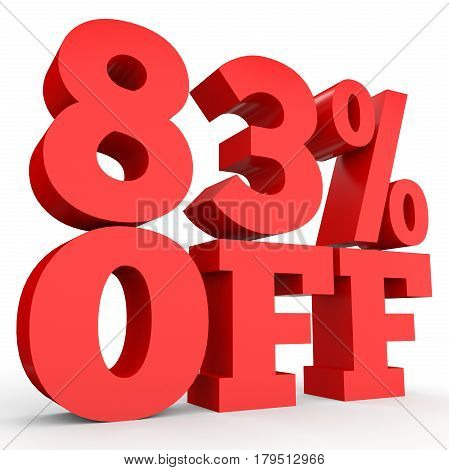 Eighty Three Percent Off. Discount 83 %.