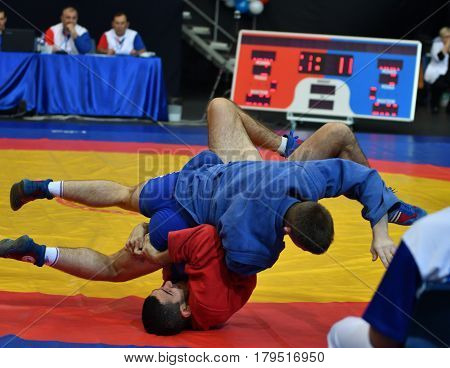 Orenburg, Russia - 29 October 2016: Boys Competitions Sambo