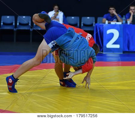 Orenburg, Russia - 29 October 2016: Boys Competitions Sambo