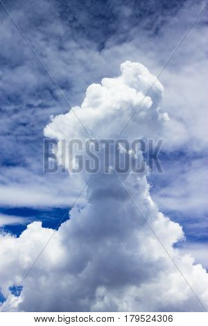 Small Towering Cumulus Clouds On The Sky