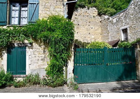 Auvers sur Oise France - august 14 2016 : the picturesque village in summer
