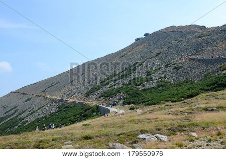 View ofe the Giant Mountains in Poland, Silesia
