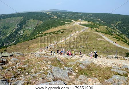 View ofe the Giant Mountains in Poland, Silesia
