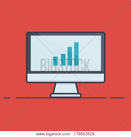 Computer Graph Flat Vector & Photo (Free Trial) | Bigstock