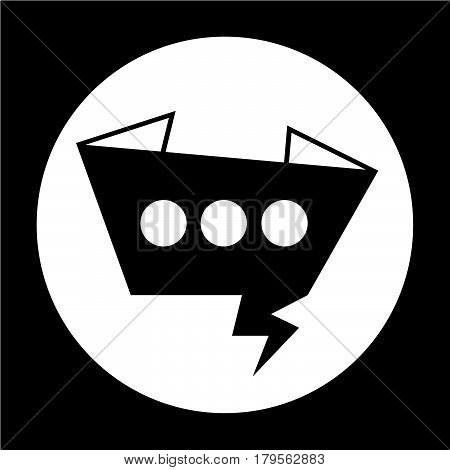 San images of Or pictogram peech bubble icon