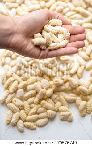 Homemade Italian Traditional Gnocchi made with natural ingredients